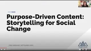 Purpose-Driven Content: Storytelling Strategies for Social Change | Marketing Workshop