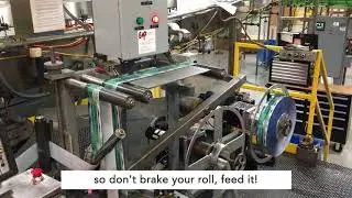 Powered Unwind Tension System on Trine 6500 Roll-Fed Labeler