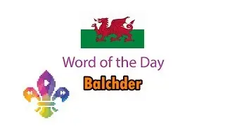 SCOUTADELIC | Word of the Day - Balchder (Welsh)