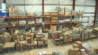 Inside look at the Tillamook warehouse for the Oregon Food Bank