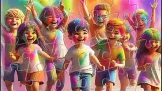 Colorfull Holi Puzzles Fact #puzzle #holi #creativepuzzles #games #cute #gamepuzzle #game #art