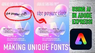 Creating UNIQUE Text Graphics Using Adobe Express