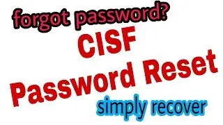 CISF password reset [forgot password]