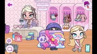 تجربة متجر جديد ملابس وحقائب في لعبة عالم الأفاتار new  clothes and bags store in avatar world game