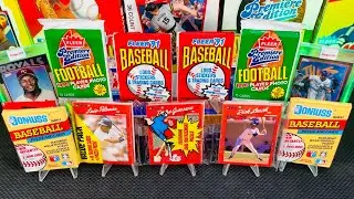 90’s JUNK WAX PACK BATTLE!!! FLEER, DONRUSS, MLB & NFL! PRO-VISION HIT? 👀 