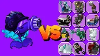 PVZ Fusion 2.6 : Obsidian Commando Pea vs All Zombies-Challenge |  NoaMaryaPvz