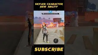 skyler character new ability test in free fire 🔥🎮🎧#garenafreefire #freefire