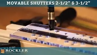 Movable Shutter Instructions for 2-1/2'' & 3-1/2''