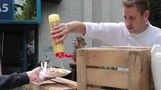 Mini-foodwagen, pastastation