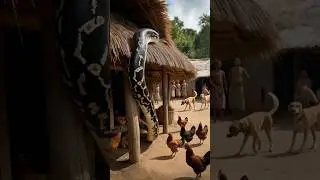 Python ambushed in farm 😱 |python attack | #python #snake #wildlife #shorts #ytviral