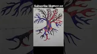 colourful tree tattoo #shorts #ytshorts #tree #tattoo