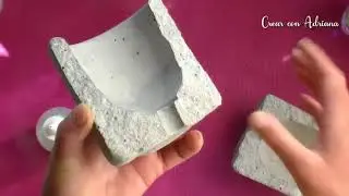 Como pegar macetas cuarteadas de cemento/2 alternativas fáciles cemento y silicona liquida