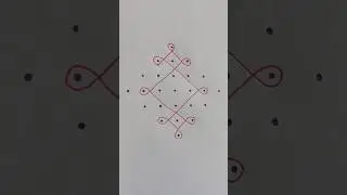 7-1 chukkala muggu #simplekolamdesignswithdots #rangoli #tippudumuggulu
