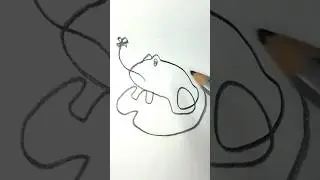 frogs catch bug 🐸 #onelinedrawing #shorts #drawing