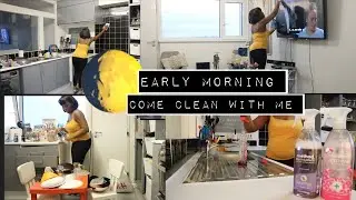 6AM Early Morning CLEAN WITH ME // SPEED CLEANING ROUTINE