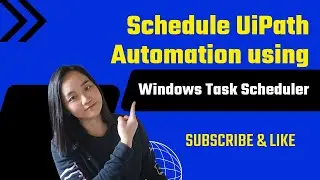 Планирование автоматизации UiPath с помощью планировщика задач Windows