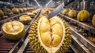 Inside a Modern Durian Factory: From Fresh Harvest to Premium Ice Cream Base (Full Process)