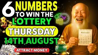 6 LUCKY NUMBERS to Win the Lottery 🔮💸&ndash; THURSDAY, AUGUST 14, 2025!