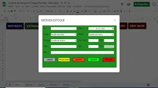 Planilha de Estoque ONLINE no Google Planilhas