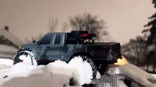 First Michigan snow with the  axial base camp