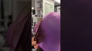 Highlighting cap ASMR #dimensionalcap #highlights #cosmetology #beautyschool #hair #hairasmr