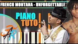 UNFORGETTABLE (French Montana) SHORT Piano Tutorial / Cover SYNTHESIA