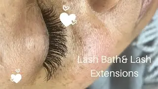How to do Lash Bath and Lash Extension Application