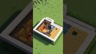Minecraft Easy Starter Modern House | Tutorial 🏠 72 #minecraft