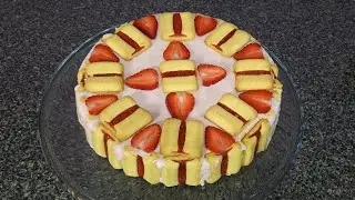 Pay de BARRITAS DE FRESA - El postre más delicioso y fácil de hacer