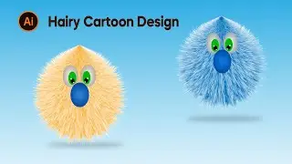 How to Create Hairy Cartoon | Adobe illustrator Tutorial | Ayaz Designing