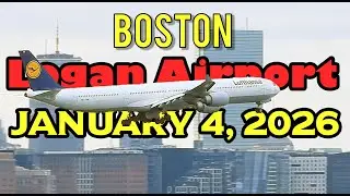Winter Plane Spotting Boston Logan Airport - January 4th, 2026