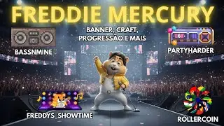 🔥FREDDIE MERCURY NO ROLLERCOIN, M&Aacute;QUINA BRUTA, BANNER, CRAFT E ZEALY #games #rollercoin #cripto #p2e