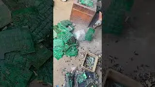Scrap circuit board metal extraction process