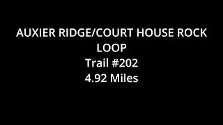 Auxier Ridge/Courthouse Rock loop