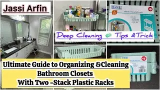 Make your life Easier with Two-Stack Plastic Racks#Organizing & Cleaning🧼Bathroom Counter#jassiarfin
