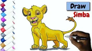 Drawing Simba !!! How To Draw Simba from The Lion King
