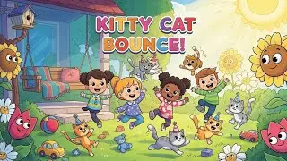 🐱🎵 KITTY CAT BOUNCE! | Fun Kids Song About Cats & Movement | Happy Tale & Tune