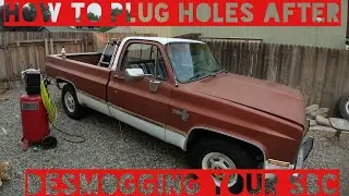 How to plug smog holes on you exhaust manifold Chevy sbc