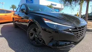 Hyundai Elantra SEL 2021 года | Phantom Black | Черный салон