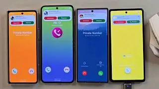 Incoming call Samsugn Z Flip5  Z Fold6 Samsung Galaxy Z Flip5 Pixel Google 6A with mouse control