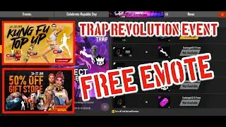 TRAP REVOLUTION EVENT FULL DETAIL || NEW TOP UP EVENT|| 50 % OF GIFT STORE || FREE EMOTE ||