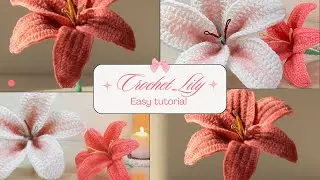 Crochet Lily Flower Tutorial | Easy & Beginner Friendly 🌸
