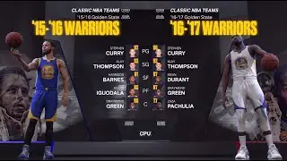 NBA 2k23 | 2016 Golden State Warriors vs 2017 Golden State Warriors (Curry vs Curry + KD) [4K PS5]