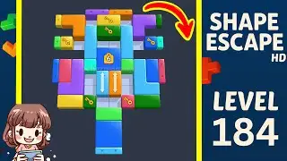 Shape Escape Level 184 Solution Walkthrough