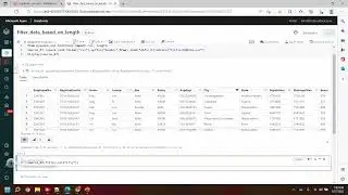 Azure Databricks Tutorial # 15:-Filter data based on length of values from dataframe