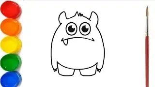 Cute Monster Drawing for Kids | Easy and Fun Step by Step Tutorial