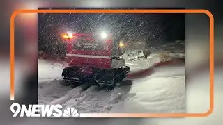 Snowcats help medical staff travel through California snowstorm