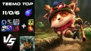 TOP Teemo vs Olaf - EU Grandmaster Patch 25.S1.4