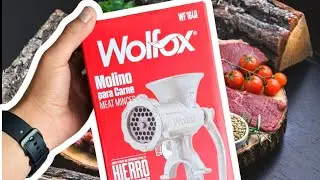 Molino De Carne Manual #5 En Hierro Wolfox Tipo Prensa - WF1640