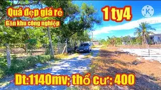 Vườn trái cây có 400 thổ cư gần khu công nghiệp giá rẻ 1 tỷ 4 hết đất 